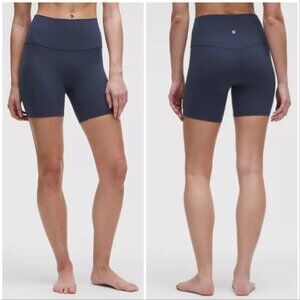 Lululemon Align High-Rise Short 6" Blue Twill
